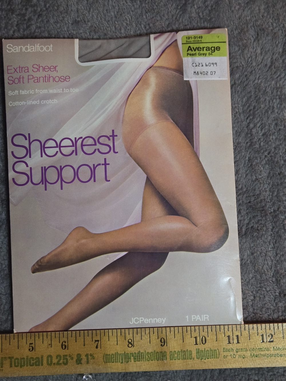 VINTAGE Sheerest Support Pantyhose - Pearl Grey